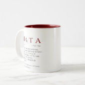 Polnischer Vater - Geschenk - TATA - Definition Zweifarbige Tasse (Vorderseite Links)