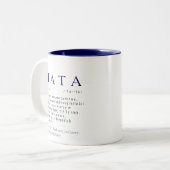 Polnischer Vater - Geschenk - TATA - Definition Zweifarbige Tasse (Vorderseite Links)