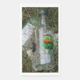 Polnischer Vodka Gasttuch Napkins Bison Grass Serviette