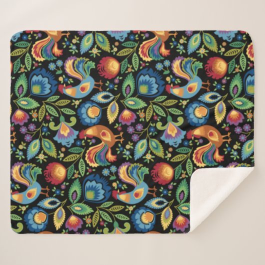 Polnischer Volksroster Sherpa Blanket Sherpadecke (Vorderseite (Horizontal))