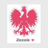 Polnischer Wappen-Adler Aufkleber (Blatt)