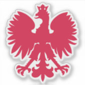 Polnischer Wappen-Adler Aufkleber (Vorderseite)