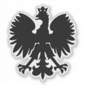 Polnischer Wappen-Adler Aufkleber (Vorderseite)