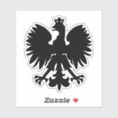 Polnischer Wappen-Adler Aufkleber (Blatt)