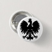Polnischer Wappen-Adler Button (Vorne & Hinten)