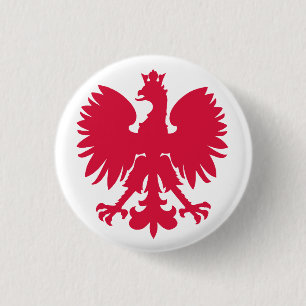 Polnischer Wappen-Adler Button