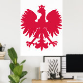 Polnischer Wappen-Adler Poster (Heimbüro)