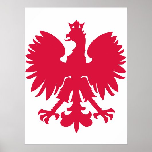 Polnischer Wappen-Adler Poster (Vorne)