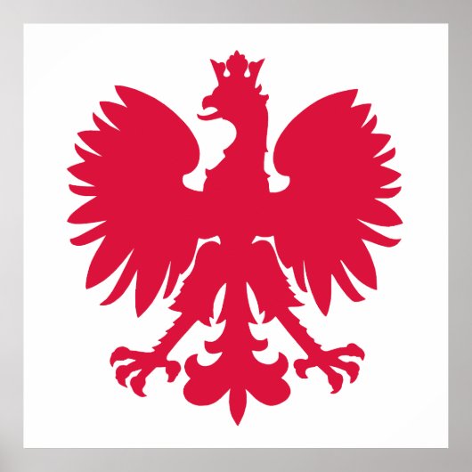 Polnischer Wappen-Adler Poster (Vorne)