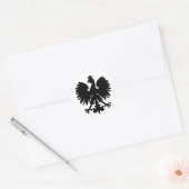 Polnischer Wappen-Adler Runder Aufkleber (Umschlag)