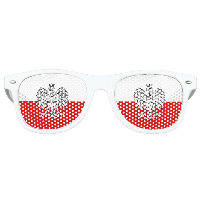 Polnischer Wappen Partybrille (Vorderseite)
