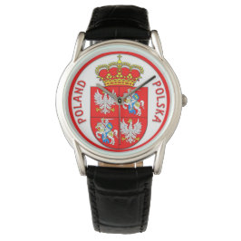 Polnischer Wappen überwachen Armbanduhr