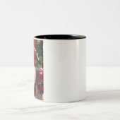 Polnischer Weihnachtsgummi CUSTOMIZE Grüne 2-Tönig Zweifarbige Tasse (Mittel)