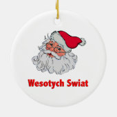 Polnischer Weihnachtsmann #2 Keramikornament (Hinten)