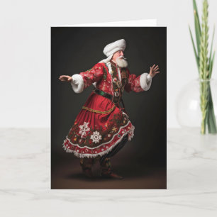Polnischer Weihnachtsmann Weihnachten Karte