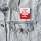 Polnischer Weißadler Button (Beispiel)