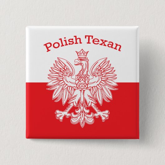 Polnischer Weißadler Button (Vorderseite)