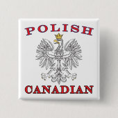 Polnischer Weißadler Button (Vorderseite)