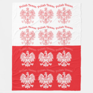 Polnischer Weißadler Fleecedecke