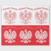 Polnischer Weißadler Geschenkpapier (Flach)