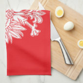 Polnischer Weißadler Geschirrtuch (Viertel Falte)