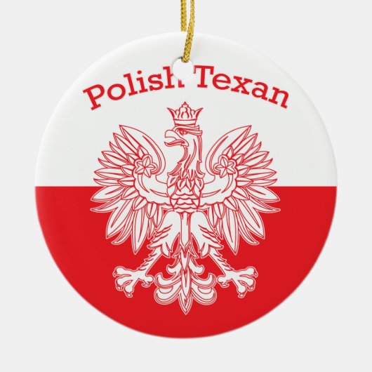 Polnischer Weißadler Keramik Ornament (Vorne)