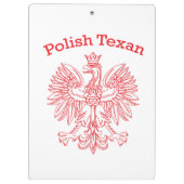 Polnischer Weißadler Klemmbrett (Rückseite)