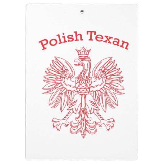 Polnischer Weißadler Klemmbrett (Rückseite)