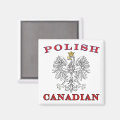 Polnischer Weißadler Magnet (Vorderseite/Rückseite)