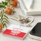 Polnischer Weißadler Schlüsselanhänger (Vorderseite rechts)