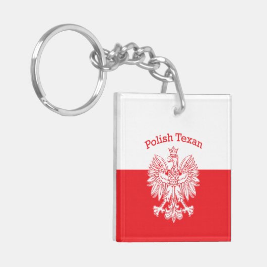 Polnischer Weißadler Schlüsselanhänger (Vorderseite links)