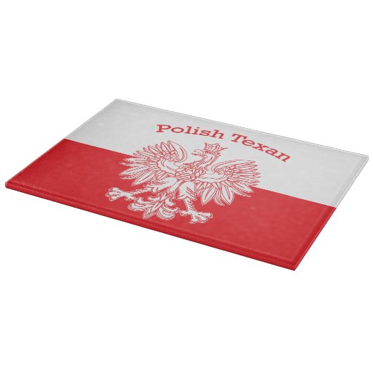 Polnischer Weißadler Schneidebrett (Ecke)