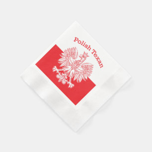 Polnischer Weißadler Serviette