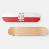 Polnischer Weißadler Skateboard (Horizontal)