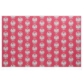 Polnischer Weißadler Wappen Personalisiert Stoff (Fat Quarter (45,7 x 55,9 cm))