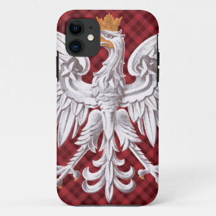 Polnischer weißer Adler karierte iPhone 5 11 Hülle