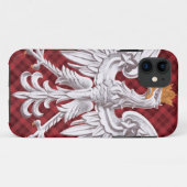 Polnischer weißer Adler karierte iPhone 5 Case-Mate iPhone Hülle (Rückseite (Horizontal))