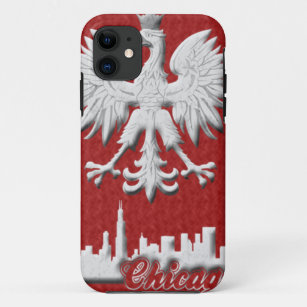 Polnischer weißer Skyline Eagles Chicago iPhone 5 Case-Mate iPhone Hülle