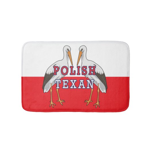 Polnischer Weißstorch Badematte (Vorderseite)