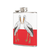 Polnischer Weißstorch Flachmann (Links)