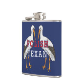 Polnischer Weißstorch Flachmann (Links)