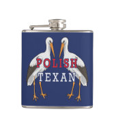 Polnischer Weißstorch Flachmann (Vorderseite)