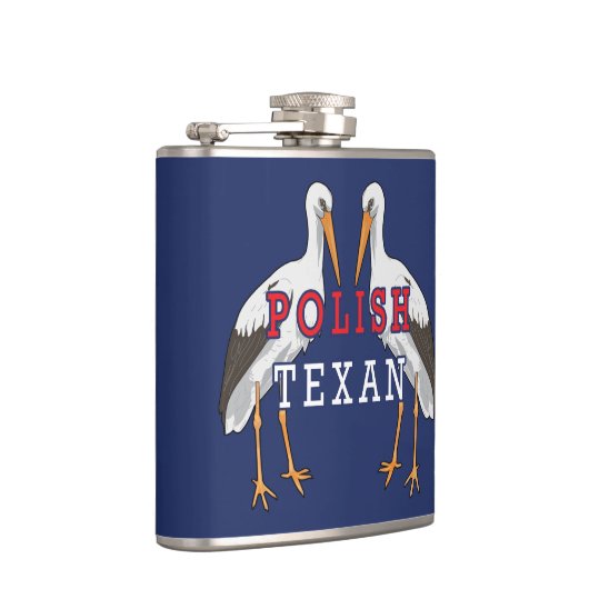 Polnischer Weißstorch Flachmann (Rechts)