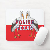 Polnischer Weißstorch Mousepad (Mit Mouse)