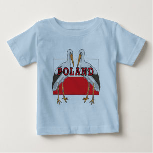 Polnischer Weißstorch Polen Baby T-shirt