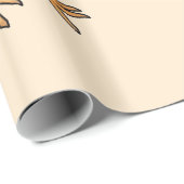 Polnischer Weißstorch Polska Geschenkpapier (Rolleneckpunkt)