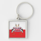 Polnischer Weißstorch Schlüsselanhänger (Vorne)