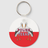 Polnischer Weißstorch Schlüsselanhänger (Vorderseite)