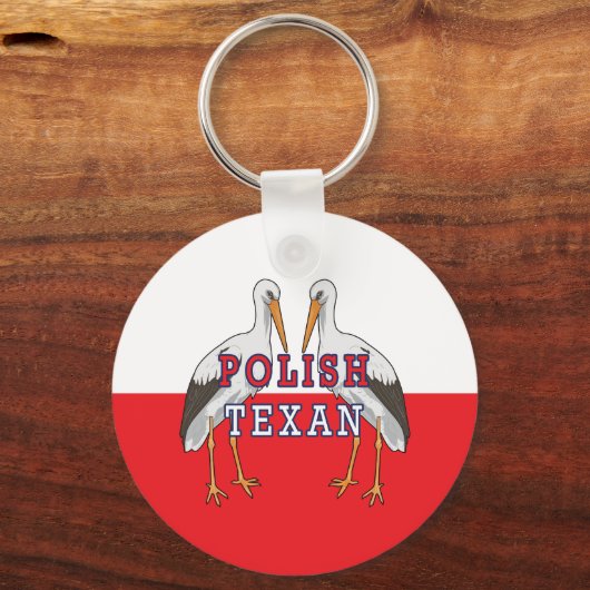 Polnischer Weißstorch Schlüsselanhänger (Vorderseite)