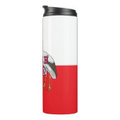 Polnischer Weißstorch Thermosbecher (Nach rechts gedreht)